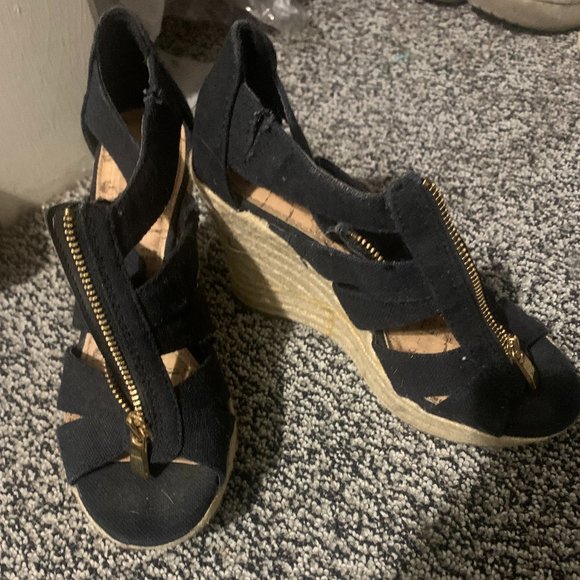 black wedge with zipper - Picture 1 of 1